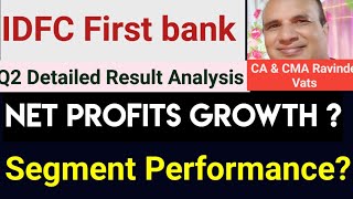 IDFC first Bank Q2 202324 result analysis by CA Ravinder Vats [upl. by Ennaeilsel]