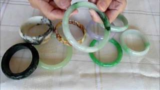 Chinese Jade and Burmese Jadeite Bangle Bracelets [upl. by Maurili]