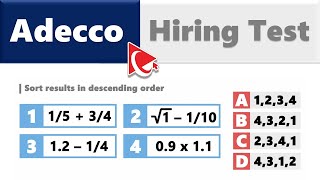 How To Pass Adecco Hiring Aptitude Test [upl. by Gagnon221]