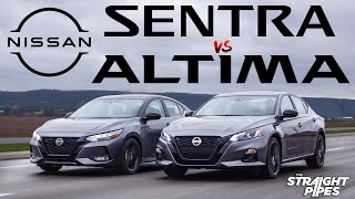 2022 Nissan Altima vs Nissan Sentra  Worth the 7k Difference [upl. by Yellek746]