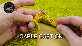 Cable Cast On  Knitting Tutorial [upl. by Reivad828]