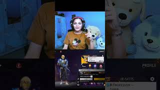 Cute 🥰 Girl reacts my ff Id profile  Garena Free Fire [upl. by Yelyah]