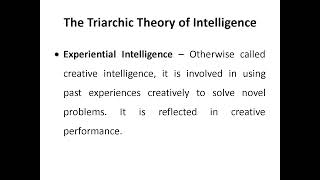 The Triarchic theory of intelligence [upl. by Sami]