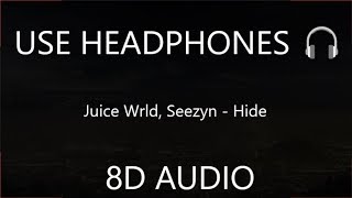 Juice Wrld Seezyn  Hide 8D Audio Spider Man Into the Spider Verse  OST 🎧 [upl. by Noirred907]