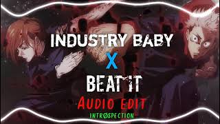 Industry Baby x Beat it Lil Nas x ftmicheal jackson audio edit [upl. by Omora]