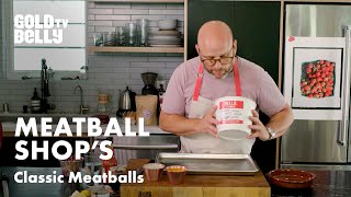 How The Meatball Shops Founder Daniel Holzman Prepares His Beef Meatballs [upl. by Akli]