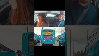 Bus crashed on a driving lesson driving funny crash drivingfails [upl. by Merriam]