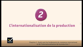 SES cours de Tle  linternationalisation de la production [upl. by Race]