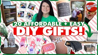 20 DIY Christmas gifts people ACTUALLY want to get handmade gifts on a budget 🌲 [upl. by Eimor]