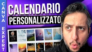 Creare Un Calendario Personlizzato con Canva  Tutorial Canva Italiano [upl. by Zinnes]