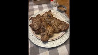 Easy Pork Steaks in the Air Fryer  Air Fryer Recipe [upl. by Sorilda857]