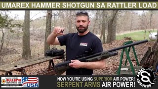 Umarex Hammer Shotgun SA Rattler Load  Serpent Arms Air Guns [upl. by Sucrad370]