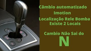 Loalização Rele Bomba Cambio Imotion Volkswagen  existe 2 possiveis locais cambio nao sai de N [upl. by Nimzzaj41]