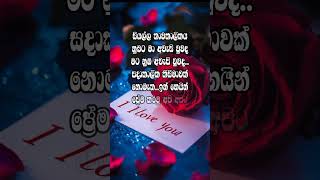 Hithata wadina wadan කතාව ඇත්ත නම් කමෙන්ට් කරන් යන්න tranding😘♥️ love status shorts [upl. by Elburt]