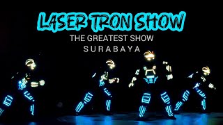 Spectacular LASER TRON SHOW part 2 at The Greatest Show – Surabaya [upl. by Azral]