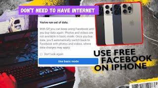 How to use free facebook on iphone Use basic mode is every iphone series [upl. by Goodwin439]