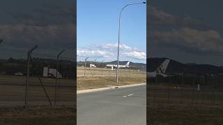 Big Black Airplane Landed in Canberra Air Port [upl. by Nilkoorb]