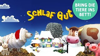 Schlaf Gut WINTER VERSION 🐑 Gute Nacht Geschichte zum Einschlafen mit Tieren auf dem Bauernhof [upl. by Bellina]