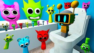 🚽 TOILET INCREDIBOX SPRUNKI SONG FAMILY SPARTAN KICKING in Garrys Mod [upl. by Annavoeg181]