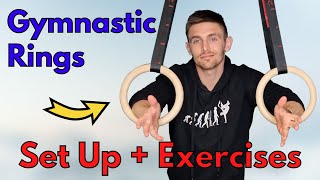 Gymnastic Rings  Full Beginner Guide  Set Up  Exercises  FITBEAST [upl. by Linker]