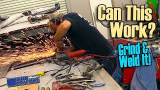 Watch Us Weld And Grind This Windshield Frame  Will It Hold Up [upl. by Idnyc212]