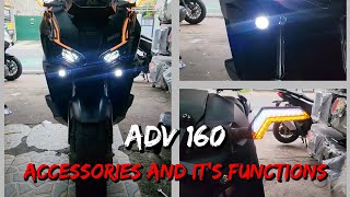 ADV 160 accessories and its functions [upl. by Lindly]