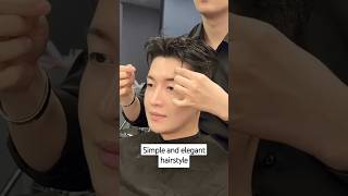 Simple and elegant hairstyle reels hairstyle hairhighlighting hair hairtok korea [upl. by Airyk715]