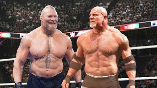 Goldberg vs Brock Lesnar Match [upl. by Brookhouse347]