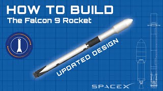 How to build the Falcon 9 rocket in SpaceFlight Simulator 15  SFS [upl. by Anayit792]