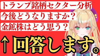 【Q＆A】トランプ銘柄・セクター分析・金鉱株、今後どうなりますか？（米国株投資を投資系Vtuberが徹底解説） [upl. by Eissed]