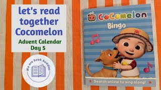 Lets read together a book from the CoComelon Advent Calendar Day 5 BINGO Read along Sing along [upl. by Skcirdnek566]