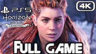 HORIZON ZERO DAWN REMASTERED Gameplay Walkthrough FULL GAME 4K 60FPS No Commentary [upl. by Fabrianne]