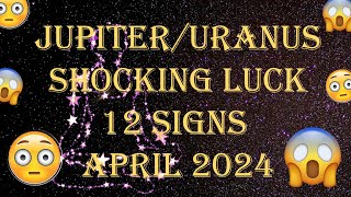 Jupiter Uranus Conjunction SHOCKING BLESSINGS 12 SIGNS [upl. by Issej42]