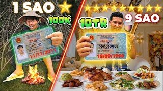 Thử Thách Cắm Trại Theo NGÀY THÁNG NĂM SINH Của Bản Thân 1 Sao vs 9 Sao  Cắm Trại 100k VS 10 Triệu [upl. by Ettesil740]