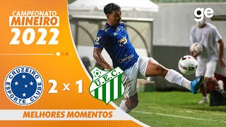 CRUZEIRO 2 X 1 UBERLÂNDIA  MELHORES MOMENTOS  7ª RODADA MINEIRO 2022  geglobo [upl. by Acisset]