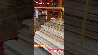 Home Depot Wood Prices Breakdown  October 2023 Cedar Pine amp More [upl. by Anoik]