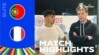 PortogalloFrancia 57 gol e highlights  ELITE Euro 2024 [upl. by Gerger]