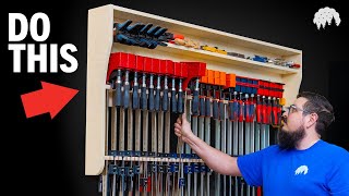 This Solution’s Both Clever and Surprising Clamp Storage Rack [upl. by Lorelie918]