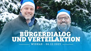 Bürgerdialog und NikolausVerteilung in Wismar [upl. by Albur346]