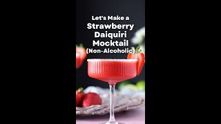 Strawberry Daiquiri Mocktails Recipe Non Alcoholic [upl. by Reitrac]