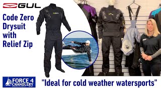 Code Zero Stretch UZip Drysuit with Relief Zip Features amp Review Ideal for winter watersports [upl. by Wilber]