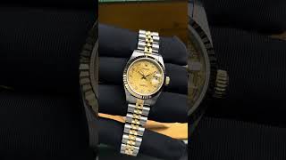 ROLEX DATEJUST 26MM TWOTONE YELLOWGOLD CHAMPAGNE COMPUTERIZED DIAMOND DIAL 1996 [upl. by Emor430]