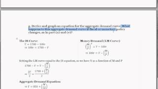 ISLM Curves and Diagram and a Change in the Price Level [upl. by Maximilianus62]