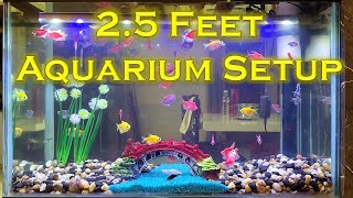 25 Feet Aquarium Setup  Hindi  NonPlanted Aquarium Setup [upl. by Yrok]