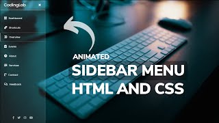 How to Create Sidebar in HTML and CSS [upl. by Moreville]