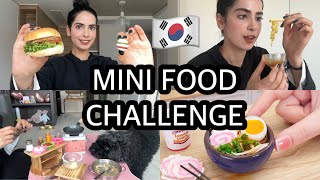 🇰🇷24 HOURS EATING MINI FOOD ONLY🍜 CVS [upl. by Kwang]