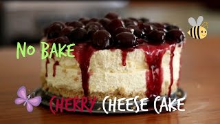 No Bake Cheesecake Recipe  Easy Cherry Cheesecake Recipe [upl. by Cliff]