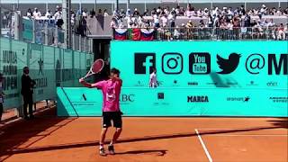 Dominic Thiem Forehand Slow Motion MMO Madrid 2018 [upl. by Jordana861]