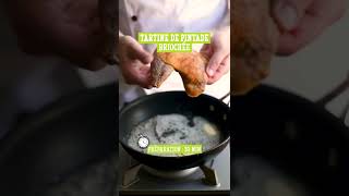 RECETTE Tartine de pintade briochée [upl. by Hainahpez765]