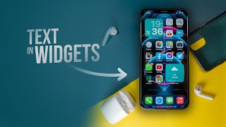 How to Add Text to a Widget on iPhone tutorial [upl. by Wordoow]